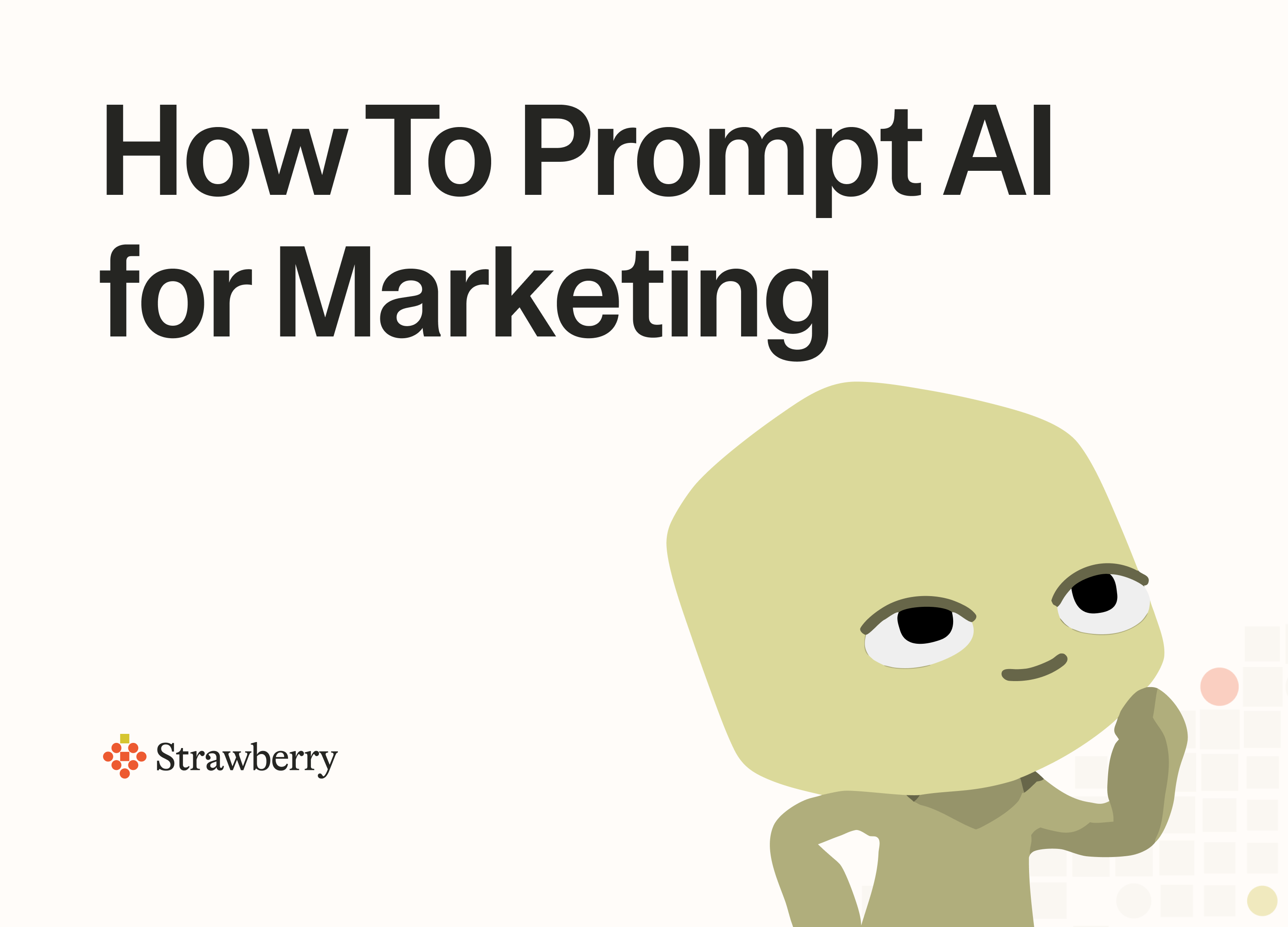 Marketer using AI prompts with Strawberry